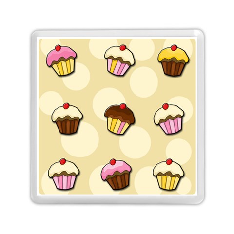 Colorful cupcakes pattern Memory Card Reader (Square)  from ArtsNow.com Front