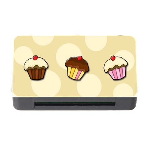 Colorful cupcakes pattern Memory Card Reader with CF from ArtsNow.com Front