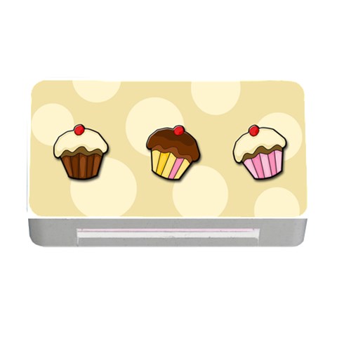 Colorful cupcakes pattern Memory Card Reader with CF from ArtsNow.com Front