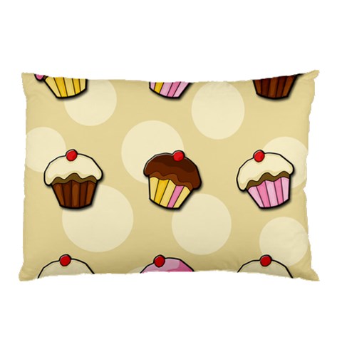 Colorful cupcakes pattern Pillow Case (Two Sides) from ArtsNow.com Front