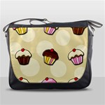 Colorful cupcakes pattern Messenger Bags