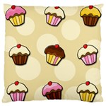 Colorful cupcakes pattern Large Cushion Case (One Side)