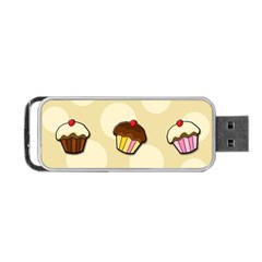 Colorful cupcakes pattern Portable USB Flash (Two Sides) from ArtsNow.com Front