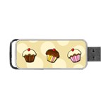 Colorful cupcakes pattern Portable USB Flash (Two Sides)