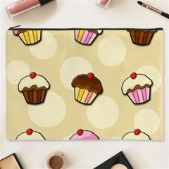 Colorful cupcakes pattern Cosmetic Bag (XXXL)  from ArtsNow.com Front