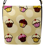 Colorful cupcakes pattern Flap Messenger Bag (S)