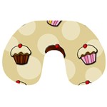 Colorful cupcakes pattern Travel Neck Pillows