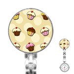 Colorful cupcakes pattern Stainless Steel Nurses Watch