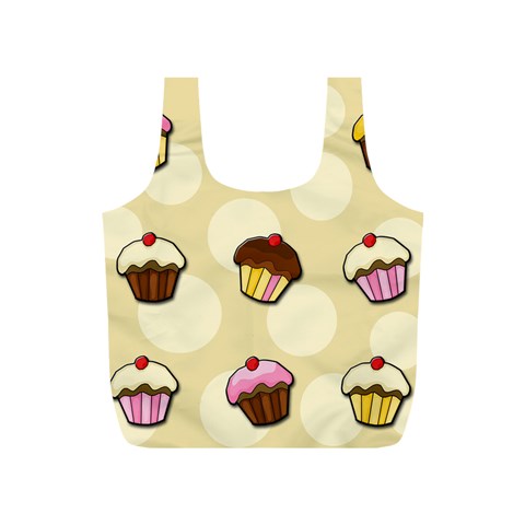 Colorful cupcakes pattern Full Print Recycle Bags (S)  from ArtsNow.com Front