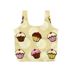 Colorful cupcakes pattern Full Print Recycle Bags (S)  from ArtsNow.com Front