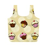 Colorful cupcakes pattern Full Print Recycle Bags (M) 