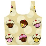 Colorful cupcakes pattern Full Print Recycle Bags (L) 