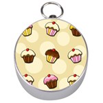Colorful cupcakes pattern Silver Compasses