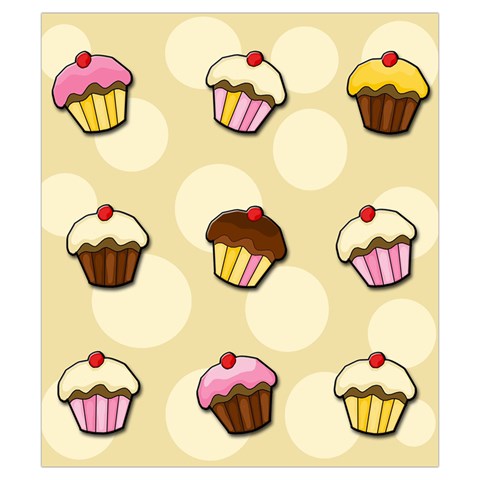 Colorful cupcakes pattern Drawstring Pouches (Small)  from ArtsNow.com Front