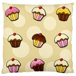 Colorful cupcakes pattern Standard Flano Cushion Case (One Side)