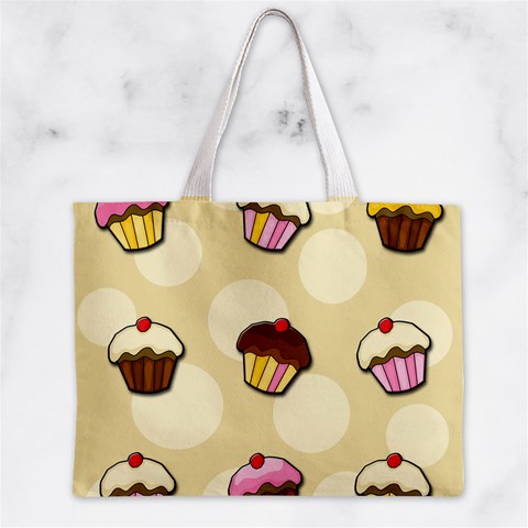 Colorful cupcakes pattern Zipper Mini Tote Bag from ArtsNow.com Front