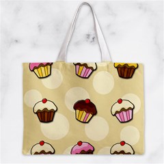 Colorful cupcakes pattern Zipper Mini Tote Bag from ArtsNow.com Front