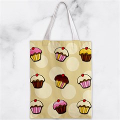 Colorful cupcakes pattern Zipper Classic Tote Bag from ArtsNow.com Front