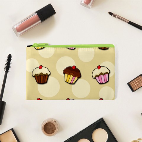 Colorful cupcakes pattern Cosmetic Bag (XS) from ArtsNow.com Front