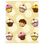 Colorful cupcakes pattern Drawstring Bag (Large)