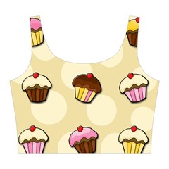 Colorful cupcakes pattern Midi Sleeveless Dress from ArtsNow.com Top Back