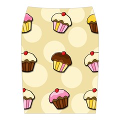 Colorful cupcakes pattern Midi Wrap Pencil Skirt from ArtsNow.com Back