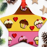 Love cupcakes Ornament (Star) 