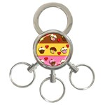 Love cupcakes 3-Ring Key Chains