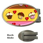 Love cupcakes Money Clips (Oval) 