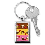 Love cupcakes Key Chains (Rectangle) 