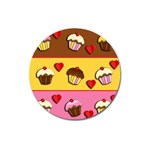 Love cupcakes Magnet 3  (Round)