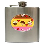 Love cupcakes Hip Flask (6 oz)