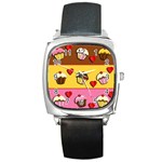 Love cupcakes Square Metal Watch