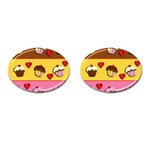 Love cupcakes Cufflinks (Oval)