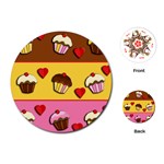 Love cupcakes Playing Cards (Round) 