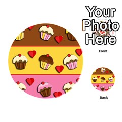 Love cupcakes Playing Cards 54 (Round)  from ArtsNow.com Back