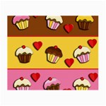 Love cupcakes Small Glasses Cloth (2-Side)