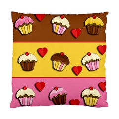 Love cupcakes Standard Cushion Case (Two Sides) from ArtsNow.com Back