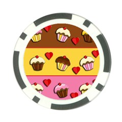 Love cupcakes Poker Chip Card Guards (10 pack)  from ArtsNow.com Back