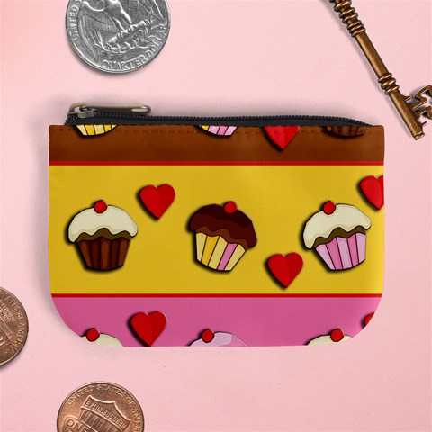 Love cupcakes Mini Coin Purses from ArtsNow.com Front