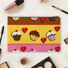 Love cupcakes Cosmetic Bag (Large)  from ArtsNow.com Back