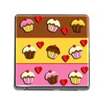 Love cupcakes Memory Card Reader (Square)