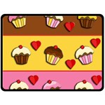 Love cupcakes Fleece Blanket (Large) 