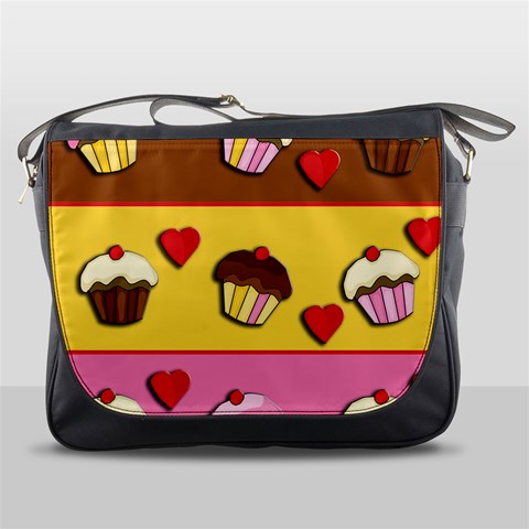 Love cupcakes Messenger Bags from ArtsNow.com Front