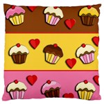 Love cupcakes Large Cushion Case (Two Sides)