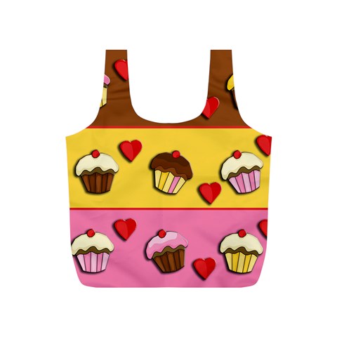 Love cupcakes Full Print Recycle Bags (S)  from ArtsNow.com Front