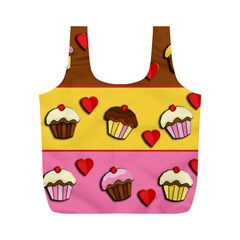 Love cupcakes Full Print Recycle Bags (M)  from ArtsNow.com Front