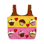 Love cupcakes Full Print Recycle Bags (M) 