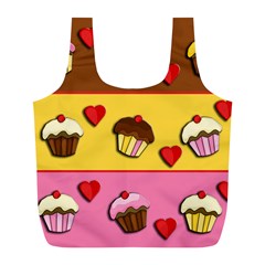 Love cupcakes Full Print Recycle Bags (L)  from ArtsNow.com Front
