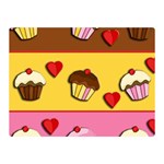 Love cupcakes Double Sided Flano Blanket (Mini) 